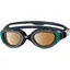 Zoggs Predator Flex Small Fit Polarized Ultra Goggles Black/Green Copper